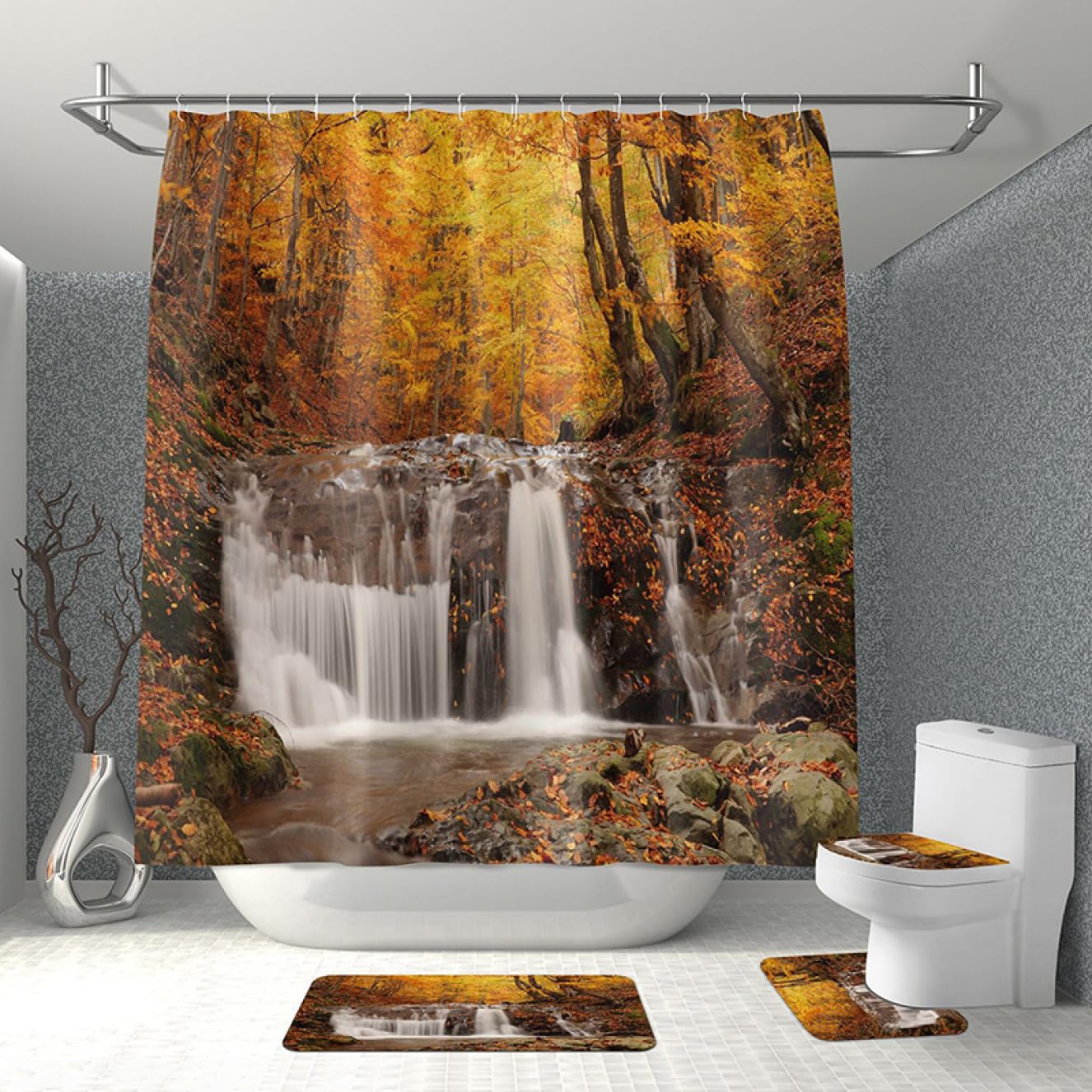 ✨シャワーカーテン 半透明 幅180cm 丈200cm 180x200cm Amazon｜OTraki シャワーカーテン 半透明 幅120cm 丈180cm お